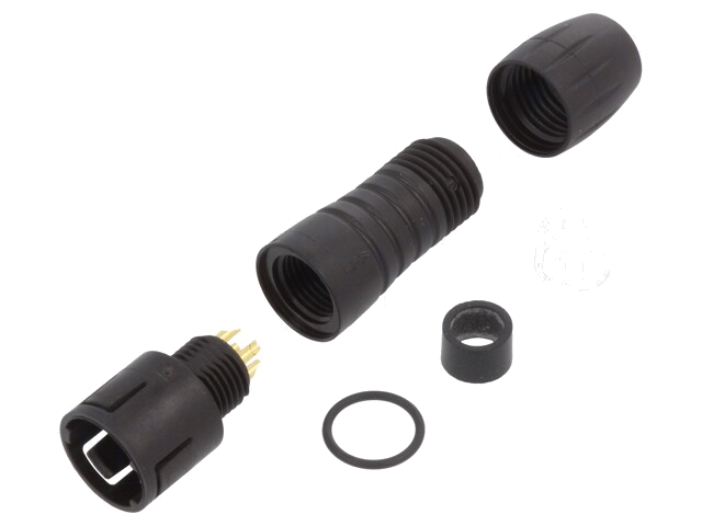 Connector: rond; stekker; 620; mannelijk; PIN: 4; niet afgeschermd Connector: rond; stekker; 620; mannelijk; PIN: 4; niet afgeschermd
